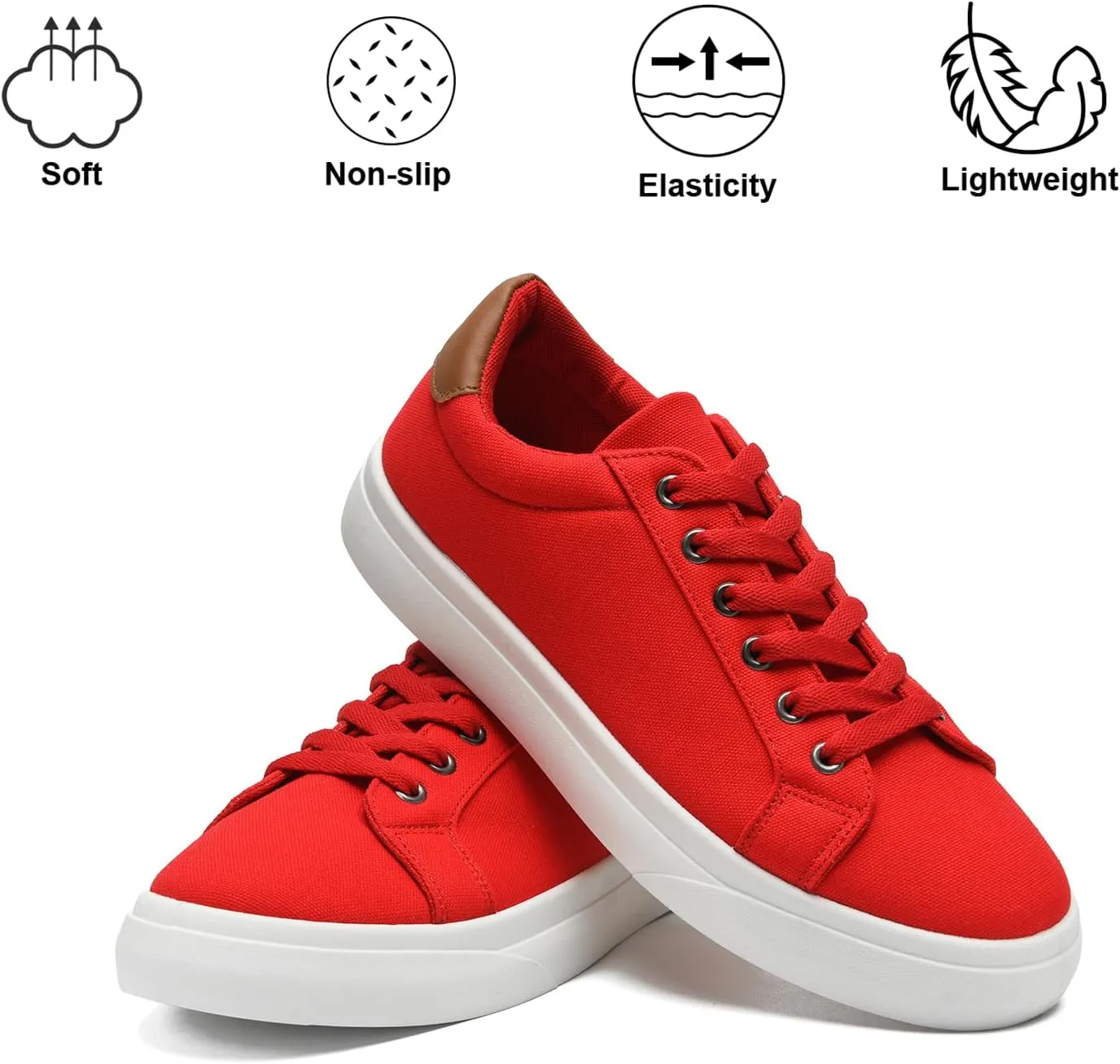 Canvas Shoes for Women and Men Low Top Lace Up Shoes Comfortable Tennis Shoes, Women's Fashion Sneakers Classic Casual Shoes