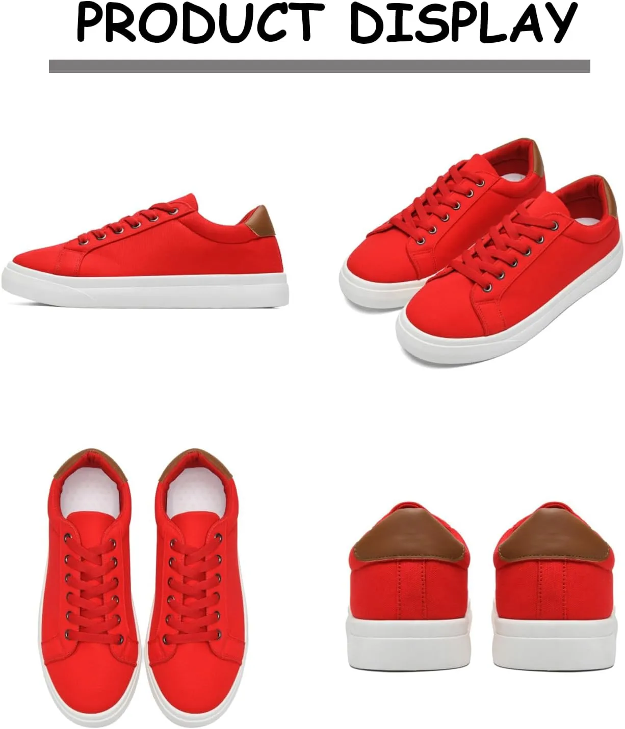 Canvas Shoes for Women and Men Low Top Lace Up Shoes Comfortable Tennis Shoes, Women's Fashion Sneakers Classic Casual Shoes