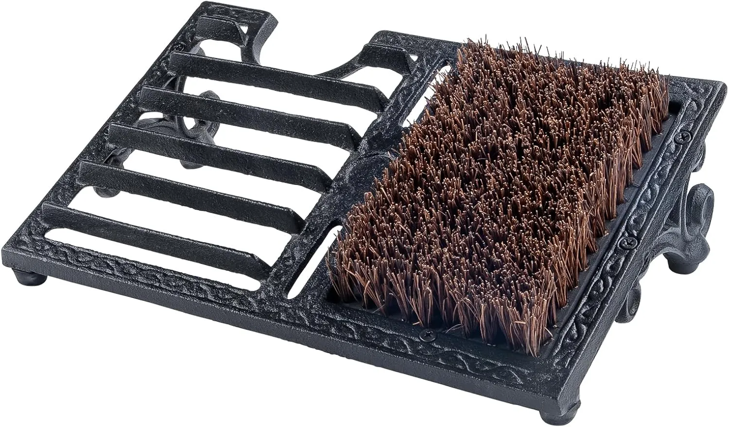 Cast Iron Boot Brush Scraper Outdoor，Heavy Duty Shoe Scrapers with Brushes, Boot Scrubber and Boot Cleaner Brush for Entryway, Garden, Farm