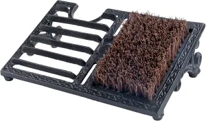Cast Iron Boot Brush Scraper Outdoor，Heavy Duty Shoe Scrapers with Brushes, Boot Scrubber and Boot Cleaner Brush for Entryway, Garden, Farm