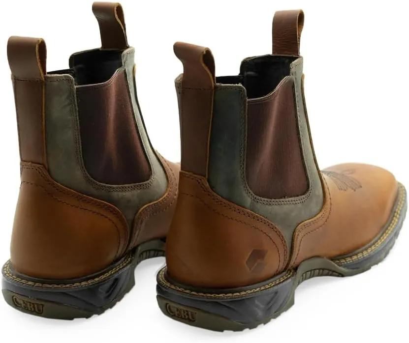 CEBU | BC Thunder | Boots For Men | Handcrafted | Made of 100% Premium Leather | For Heavy-duty Tasks | Caramel Color
