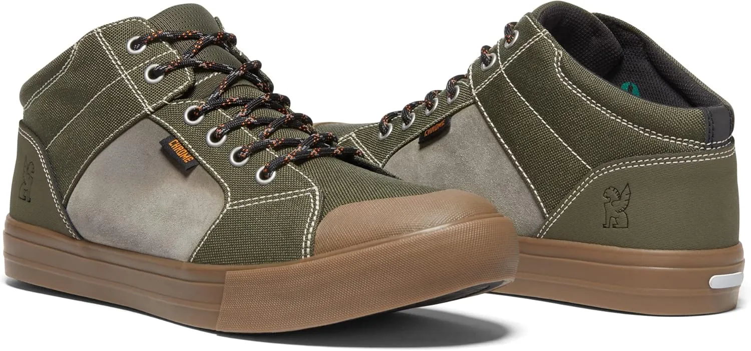 Chrome Industries Southside 3.0 Sneakers - High-Top Mid-Rise Bike Shoes with Panaracer Outsole and Reinforced Nylon Shank