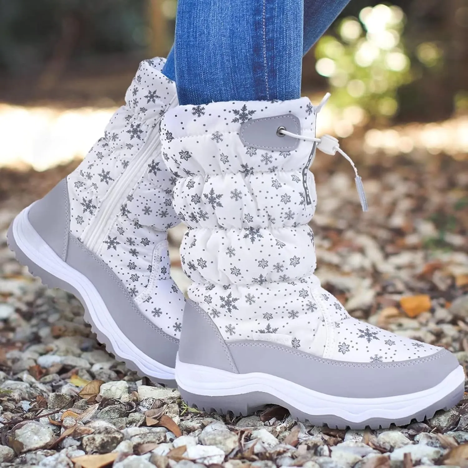 CIOR Women's Snow Boots Winter II Water-Resistant Fur Lined Frosty Warm Anti-Slip Boot U120WMX001-0429