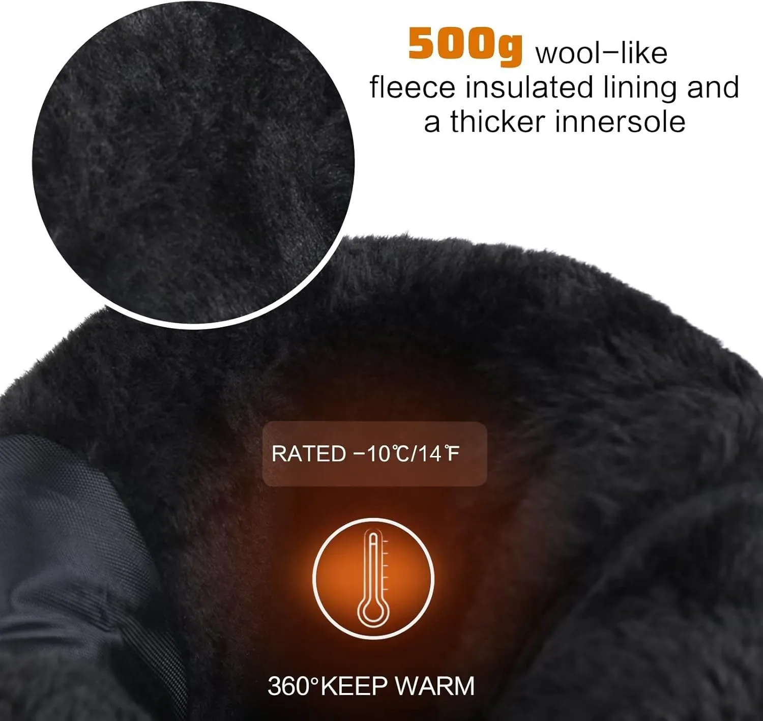 CIOR Women's Snow Boots Winter II Water-Resistant Fur Lined Frosty Warm Anti-Slip Boot U120WMX001-0429
