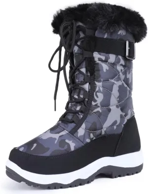 CIOR Women's Snow Boots Winter II Water-Resistant Fur Lined Frosty Warm Anti-Slip Boot U120WMX001-0429