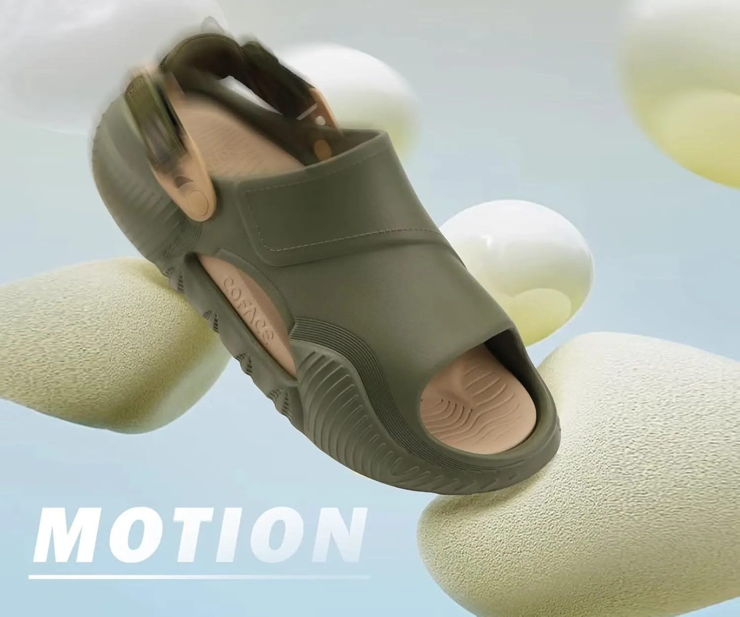 COFACE Mens Orthotic Clogs Orthopedic Mules for Men Recovery Sandals Man Plantar Fasciitis Summer Casual Size 7-15