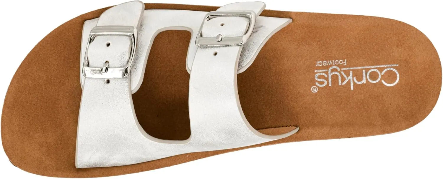 Corkys Footwear Let's Be Real Sandals - Featuring Two Adjustable Straps, A Rhinestone Covered Upper, Easy on and Off, and Comfy Insoles For All Day Wear