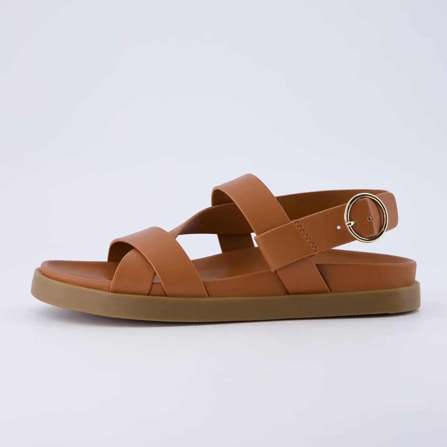 CUSHIONAIRE Women's Eve footbed sandal with  Comfort, Wide Widths Available