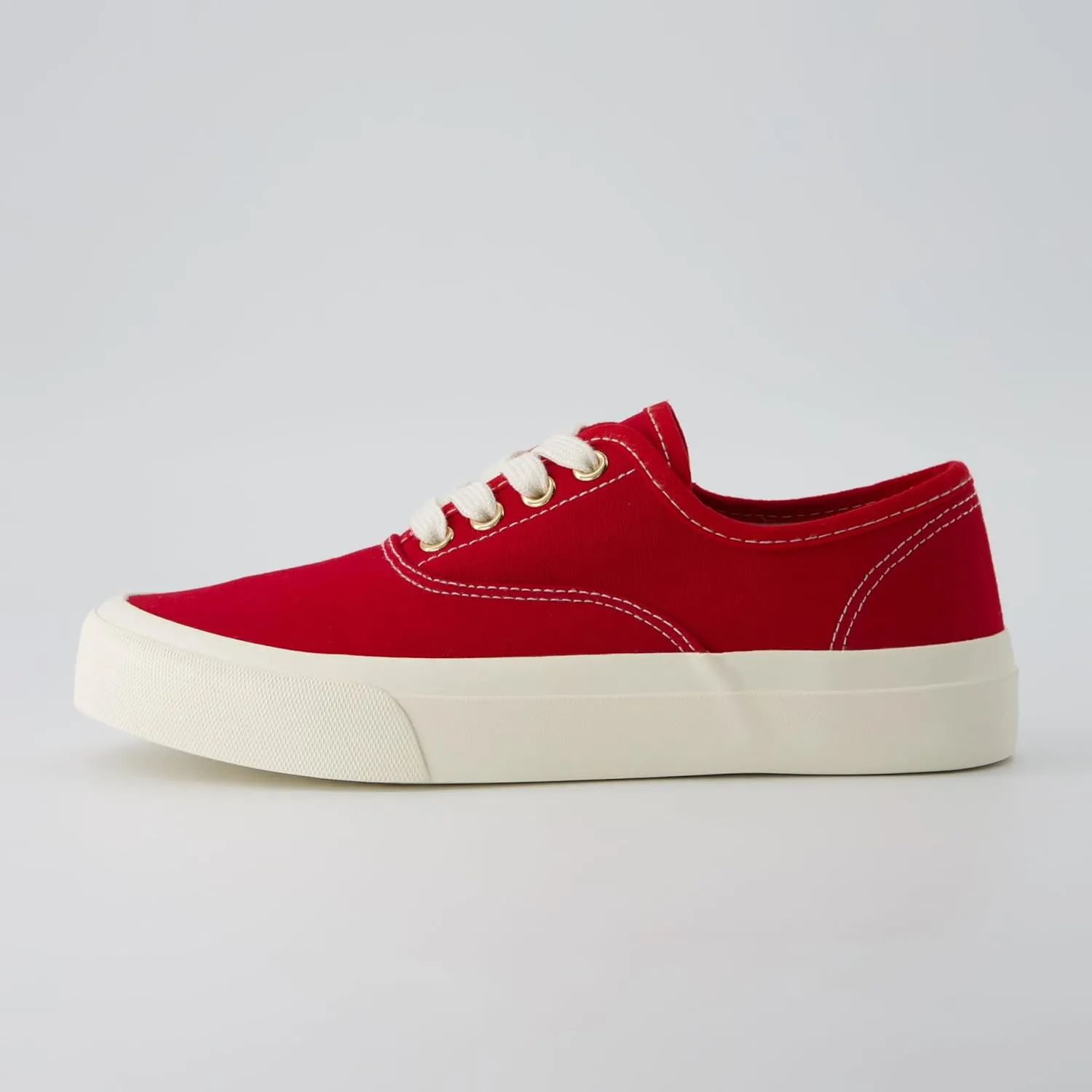 CUSHIONAIRE Women’s Freshman Canvas Lace-Up Sneaker with Memory Foam, Wide Widths Available | Casual Walking Shoes, Lightweight & Comfortable