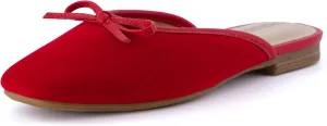 CUSHIONAIRE Women's Jade Bow Mule  Memory Foam, Wide Widths Available