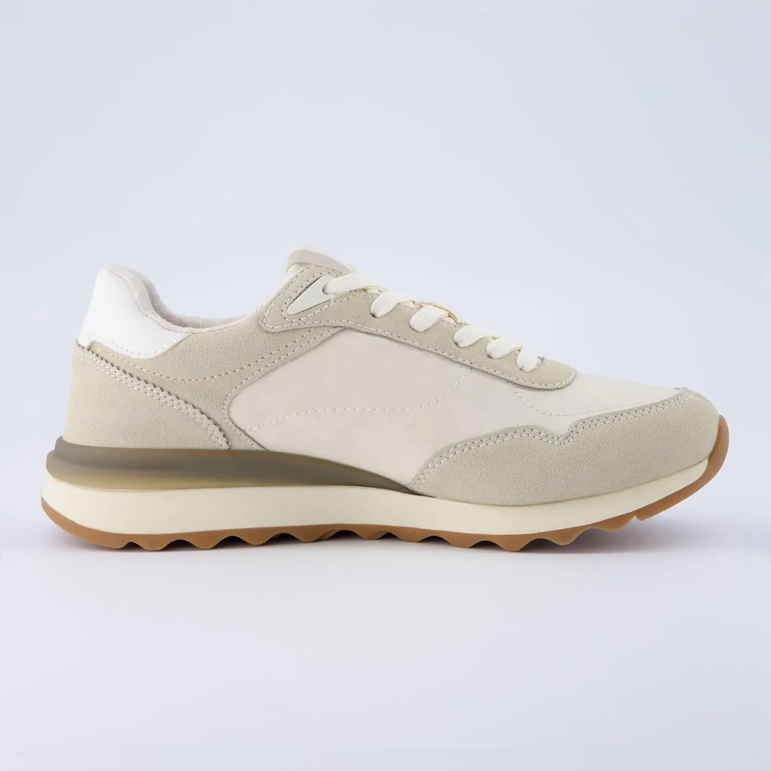 CUSHIONAIRE Women's Kicks lace up Nylon Sneaker  Comfort Foam, Wide Widths Available