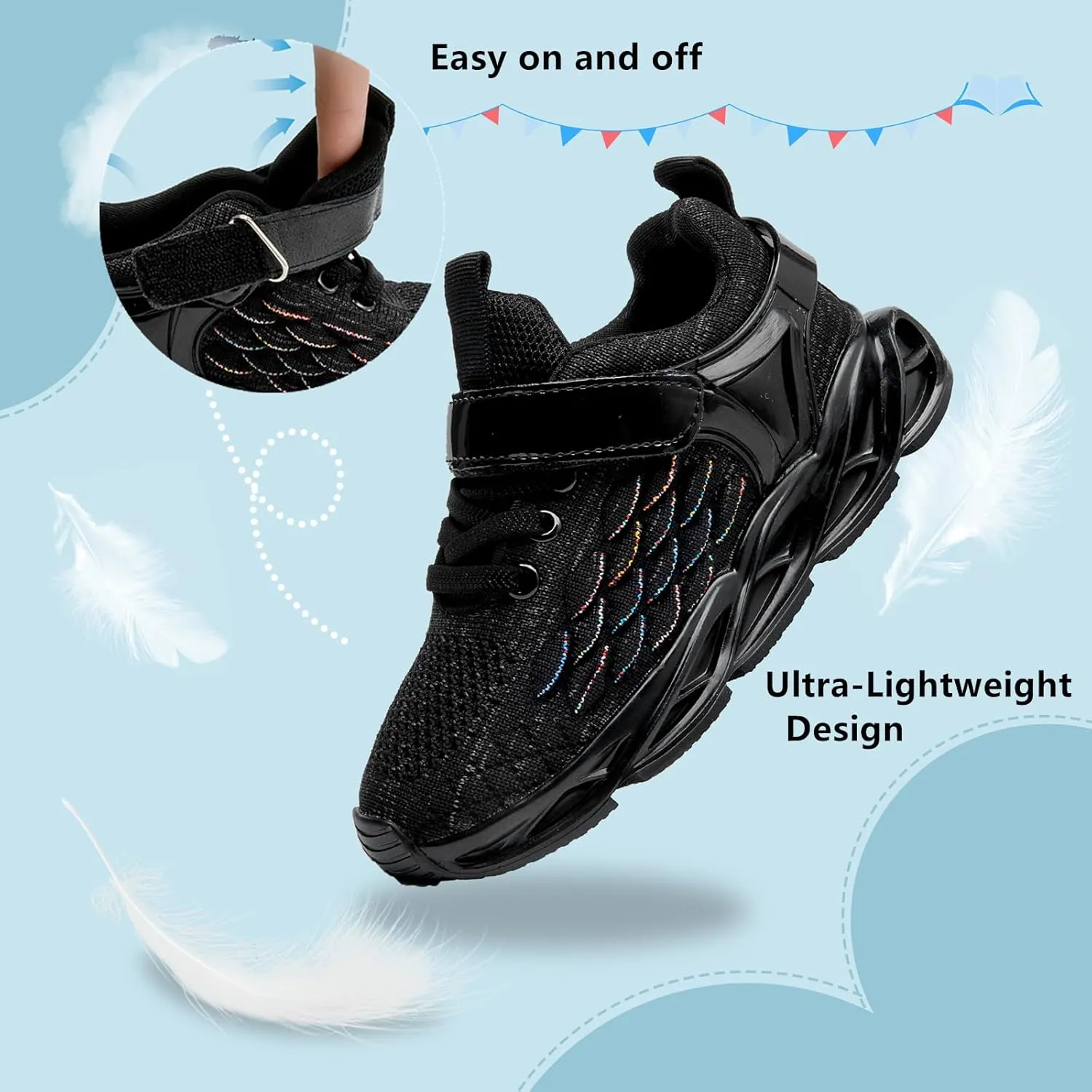 DADAWEN Toddler/Little Kid Sneakers for Boys Girls Lightweight Breathable Sports Athletic Running Tennis Shoes