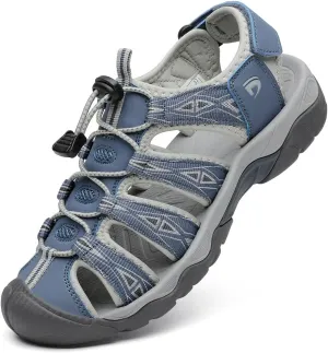 Dannto Women's Sport Hiking Sandals Closed Toe Outdoor Athletic Walking Sandal Lightweight Summer Water Shoes