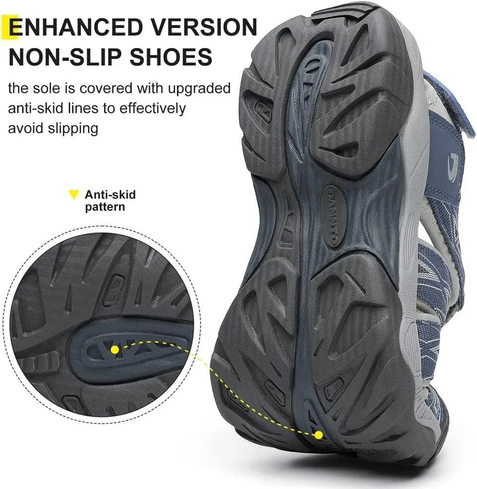 Dannto Women's Sport Hiking Sandals Closed Toe Outdoor Athletic Walking Sandal Lightweight Summer Water Shoes