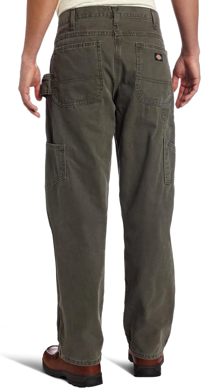 Dickies Men’s Relaxed Fit Sanded Duck Carpenter Jean