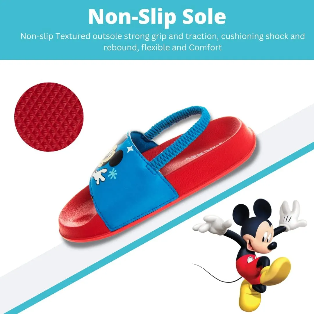 Disney Minnie Mickey Encanto Lightning McQueen Lilo n Stich Slides Backstrap Slip-On Beach Sandals (Toddler/Little Kid)