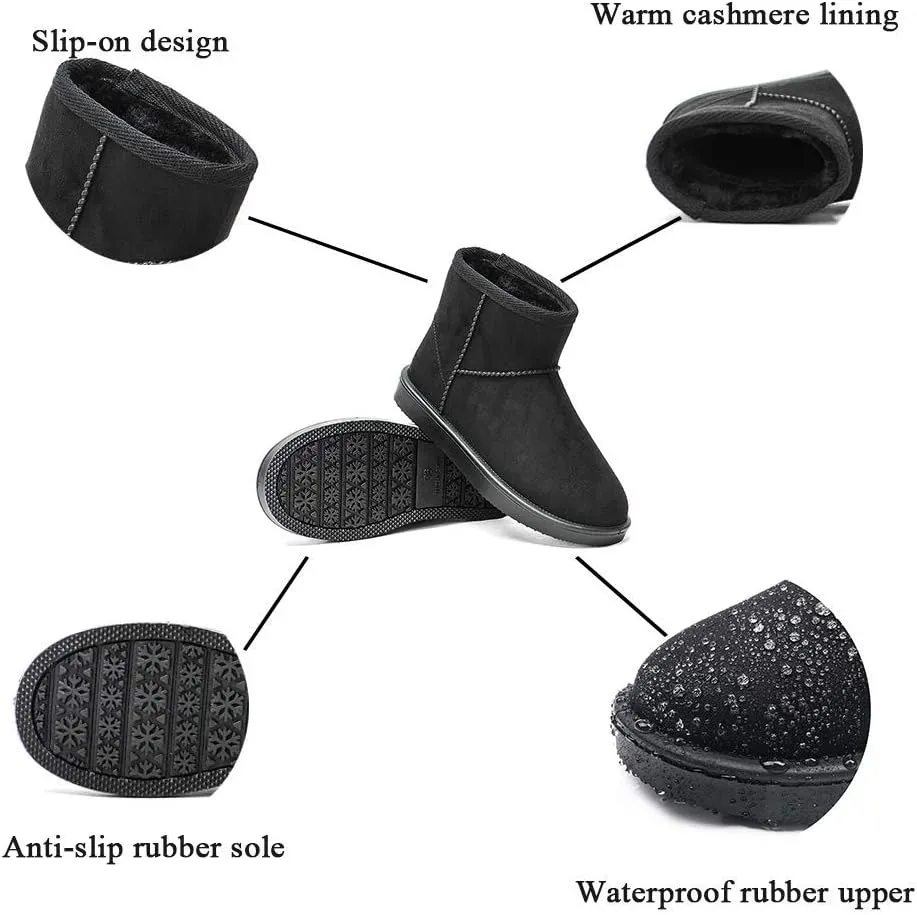 DKSUKO Women's Classic Waterproof Snow Boots Winter Boots