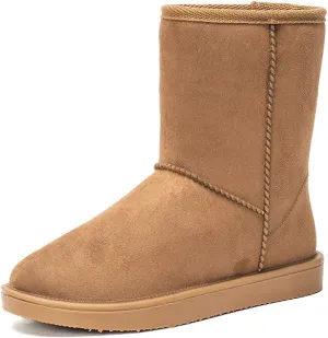 DKSUKO Women's Classic Waterproof Snow Boots Winter Boots