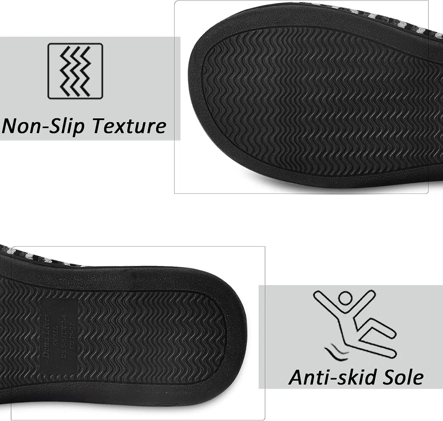DL Women's Memory Foam Open Toe Slide Slippers with Cute Bow and Cozy Terry Lining, Slip-on House Shoes Spa Mules Sandals with Indoor Outdoor Rubber Sole