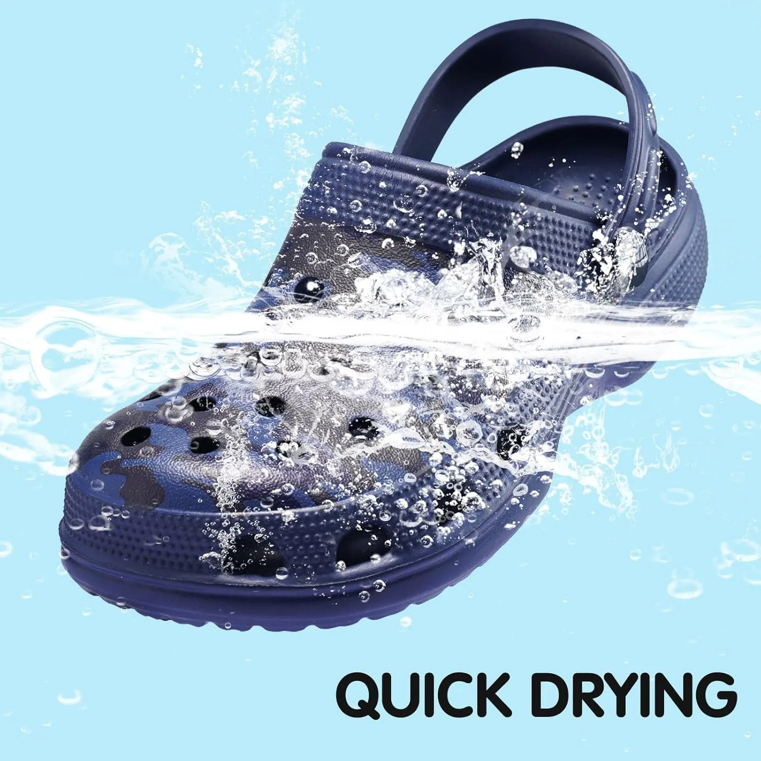 Dodow Kids Girls Clogs Garden Sandals Boys Classic Closed Toe Shoes Slides Toddler Slip on Water Shower Beach Pool Slippers