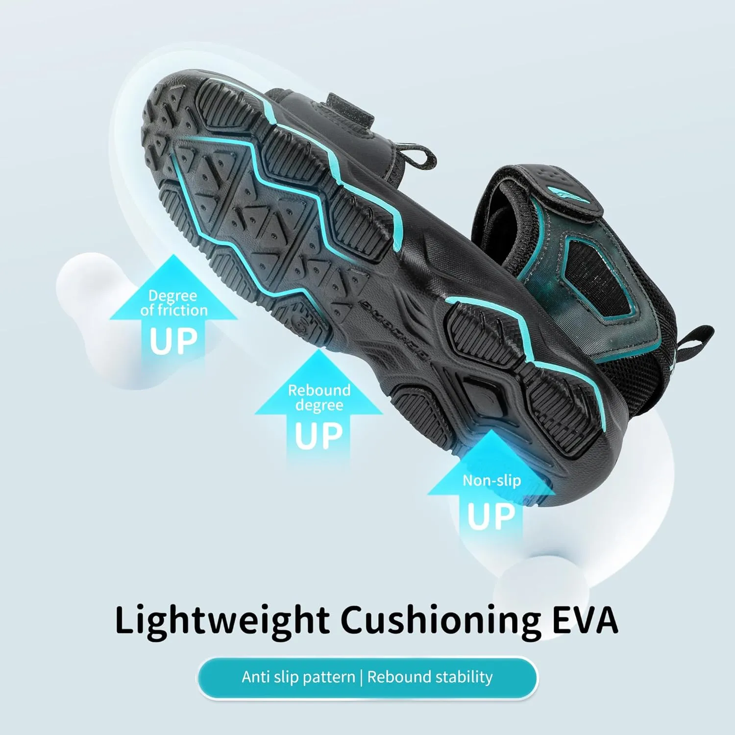 Dr Kong Kids Boys Sports Sandals Open Toe Fashion Athletic Summer Sports Sandals for Kids Hiking Beach Outdoor(Little Kid/Big Kid)