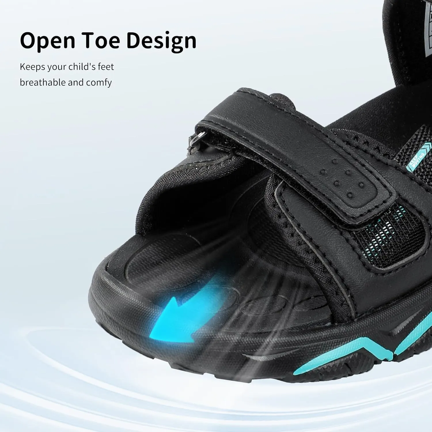 Dr Kong Kids Boys Sports Sandals Open Toe Fashion Athletic Summer Sports Sandals for Kids Hiking Beach Outdoor(Little Kid/Big Kid)