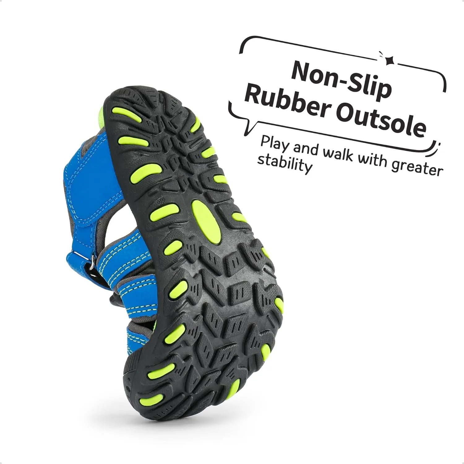 DREAM PAIRS Boys Girls Closed-Toe Outdoor Summer Sport Sandals for Little/Big Kid