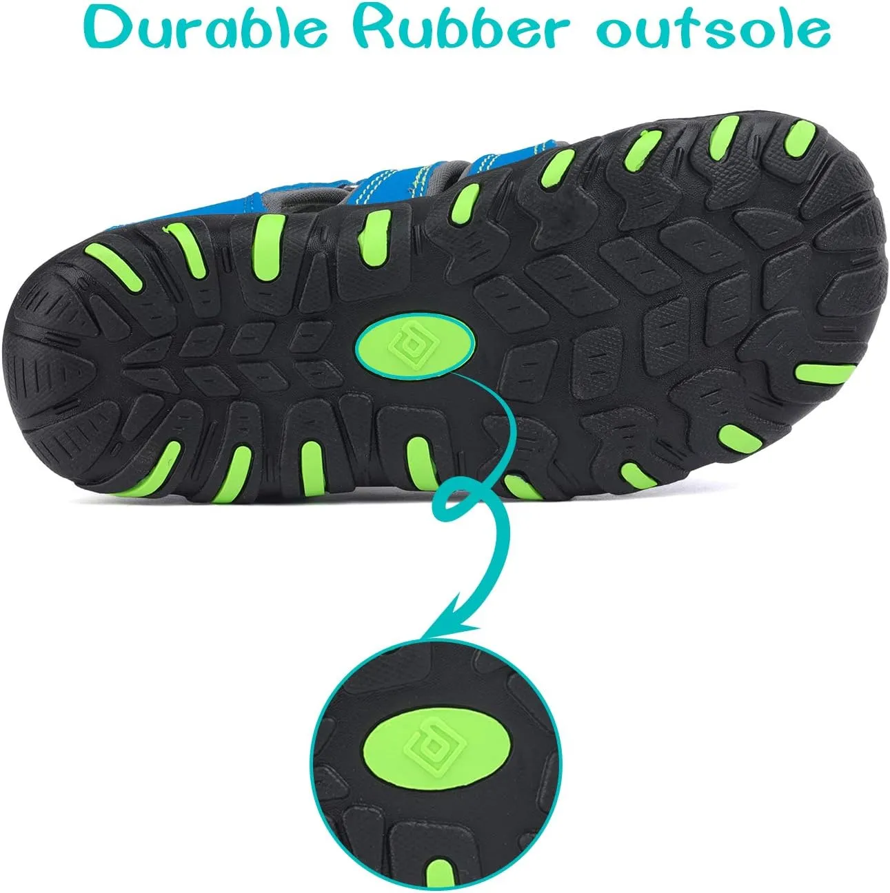 DREAM PAIRS Boys Girls Closed-Toe Outdoor Summer Sport Sandals for Little/Big Kid