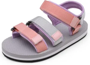 DREAM PAIRS Boys Girls Sandals Open-Toe Adjustable Straps Summer Outdoor Sport Sandals