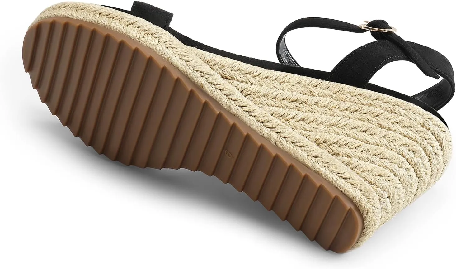 DREAM PAIRS Espadrilles Wedge Sandals for Women, Women's Open Toe Summer Dressy Sandals with Adjustable Ankle Strap and Soft Footbed