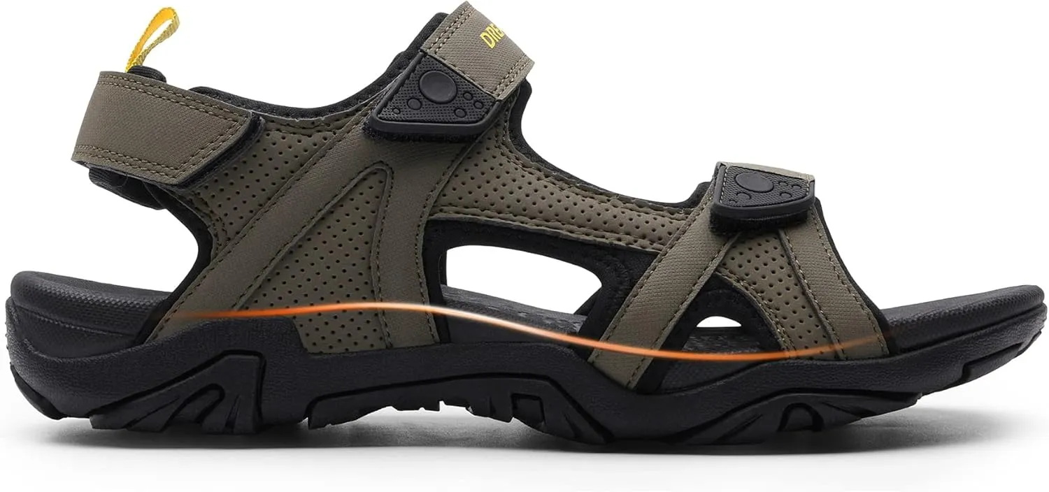 DREAM PAIRS Men's Sandals Hiking Water Beach Sport Outdoor Athletic Arch Support Summer Sandals