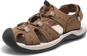 DREAM PAIRS Men's Support Sandals Outdoor Hiking Sandals Closed Toe Athletic Lightweight Walking Comfortable Sandals Water Shoes