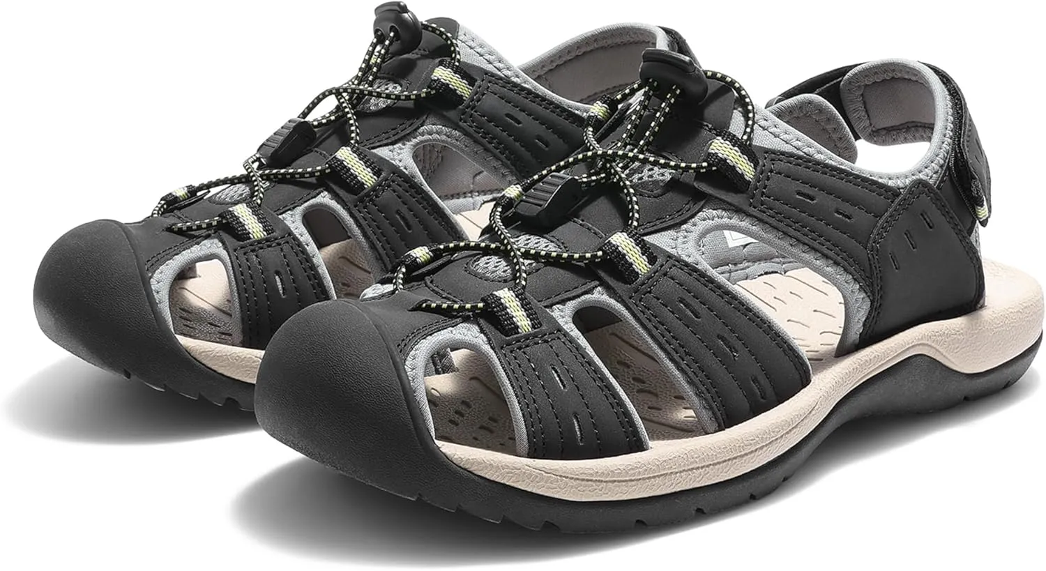 DREAM PAIRS Men's Support Sandals Outdoor Hiking Sandals Closed Toe Athletic Lightweight Walking Comfortable Sandals Water Shoes