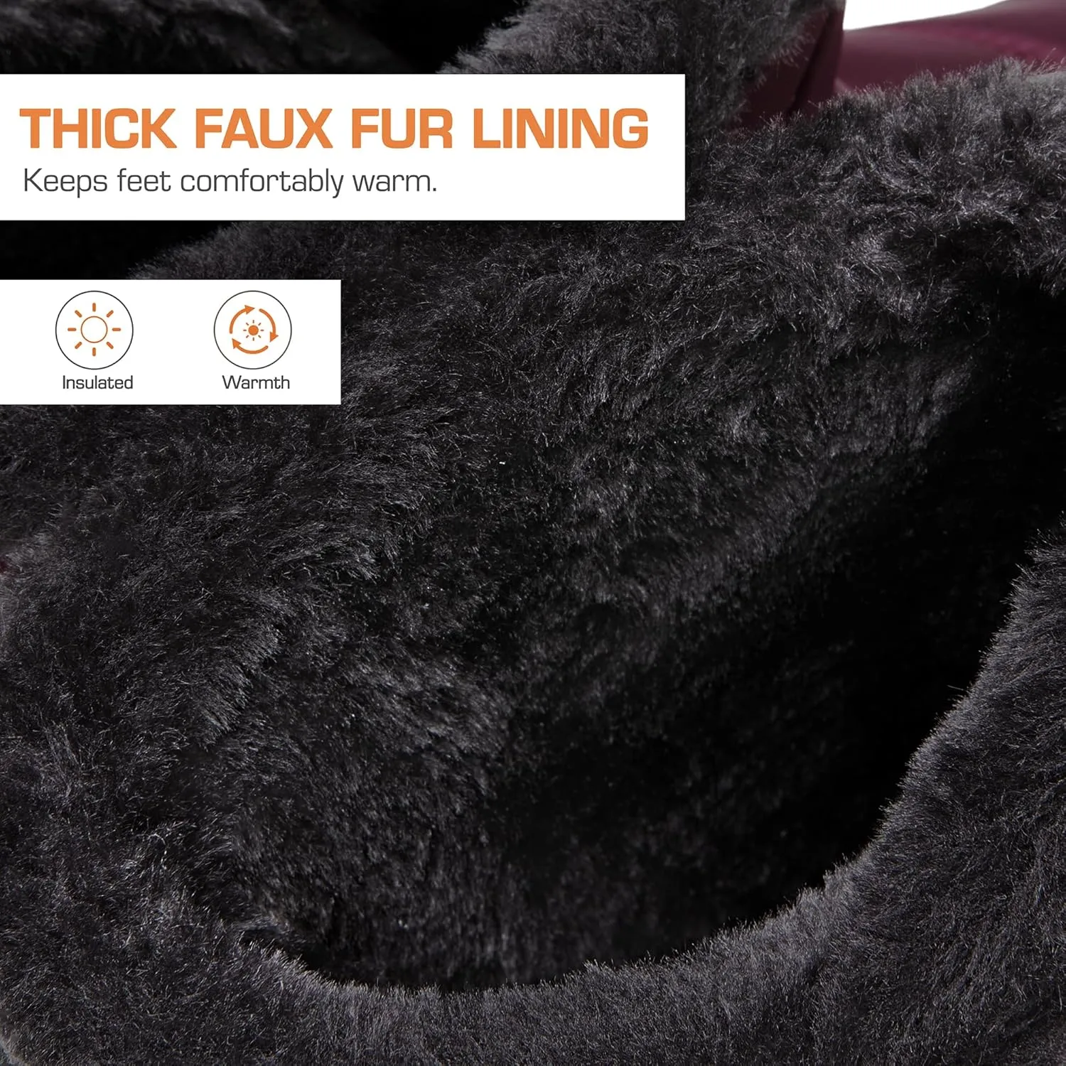 DREAM PAIRS Winter Boots for Women Warm Fur Lined with Zipper Flat Ankle Boots Comfortable Lightweight Outdoor Indoor Booties