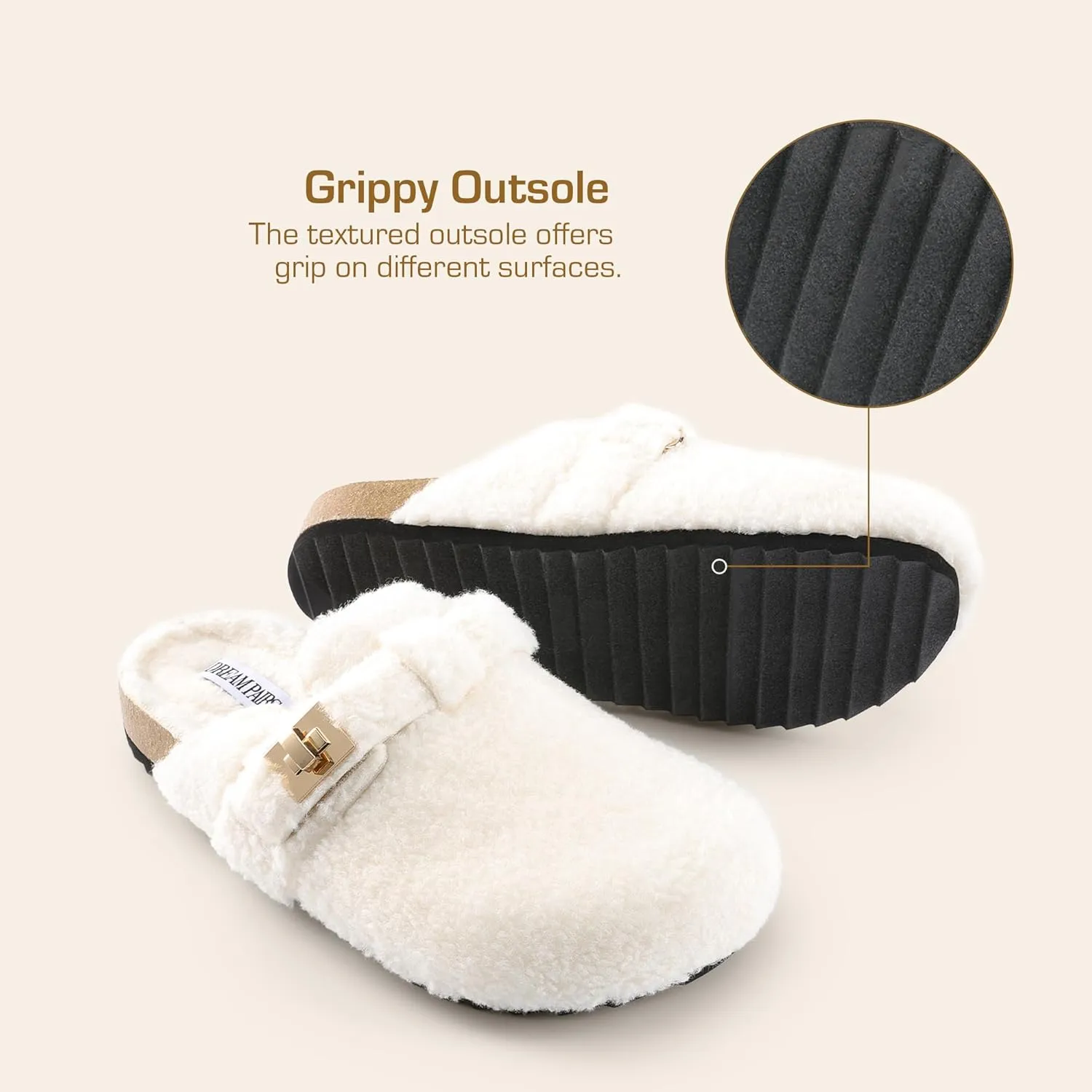 DREAM PAIRS Women's Clogs for Women Mules Cork Footbed Slip-On Shoes with Arch Support