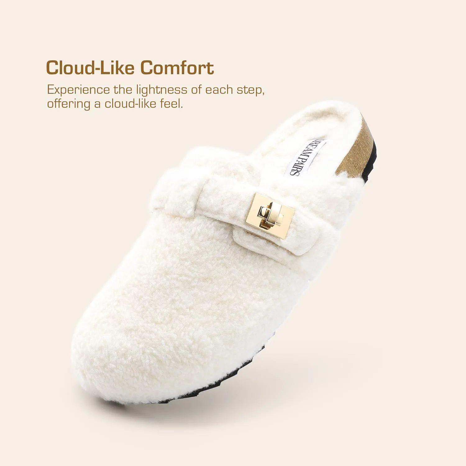 DREAM PAIRS Women's Clogs for Women Mules Cork Footbed Slip-On Shoes with Arch Support