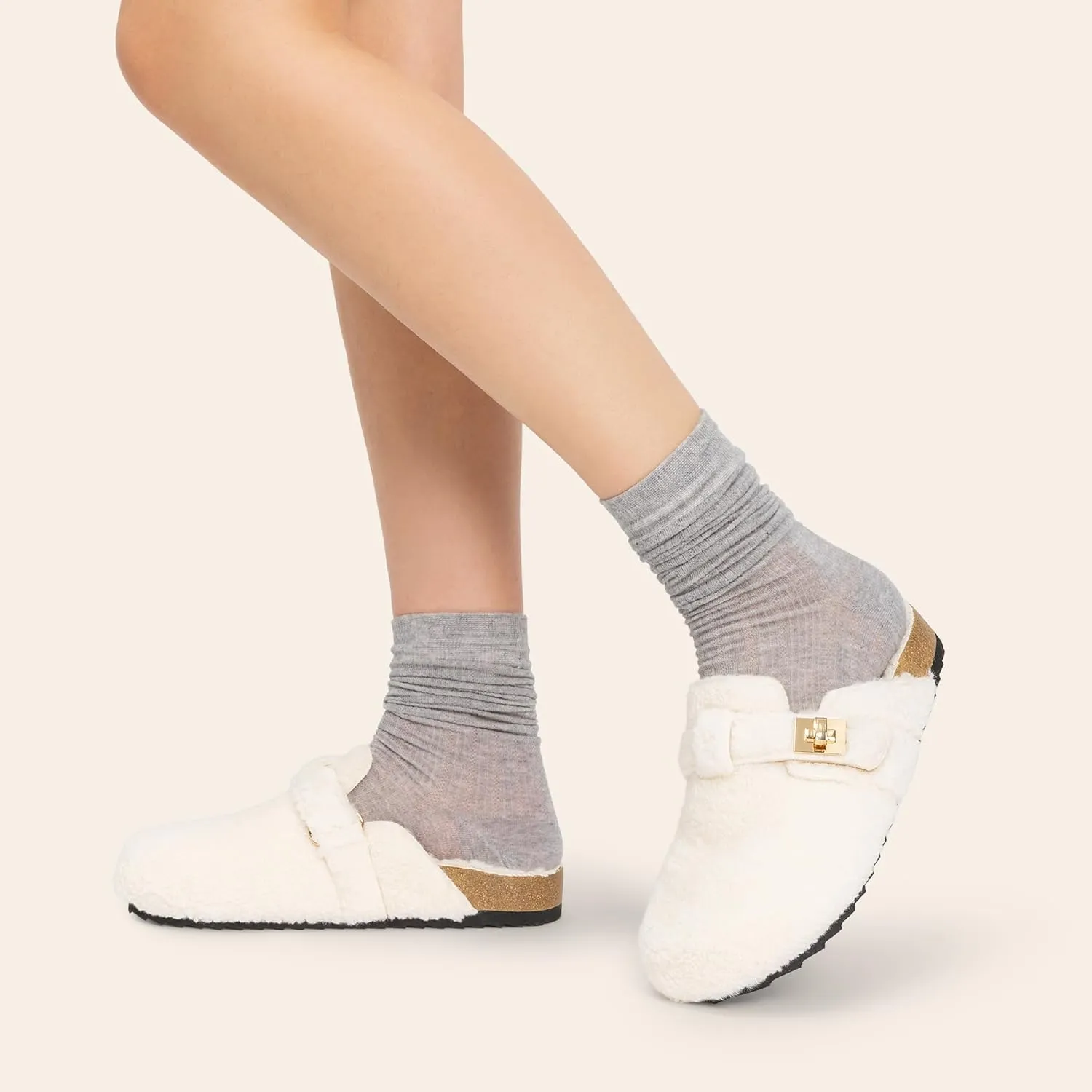 DREAM PAIRS Women's Clogs for Women Mules Cork Footbed Slip-On Shoes with Arch Support