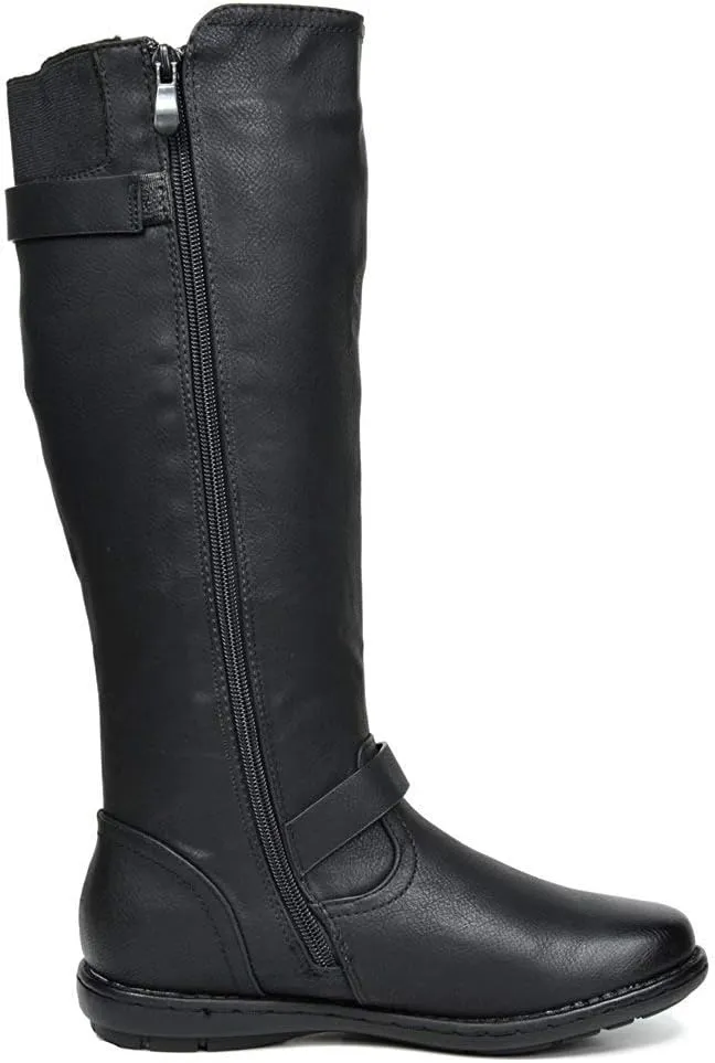DREAM PAIRS Women's Faux Fur-Lined Knee High Winter Boots Fall Tall Boots