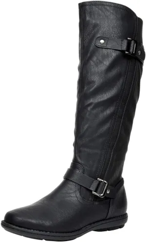 DREAM PAIRS Women's Faux Fur-Lined Knee High Winter Boots Fall Tall Boots