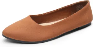 DREAM PAIRS Women’s Flats Comfortable Slip On Business Work Office Casual Suede Ballet Flats Pointed Toe Dress Shoes