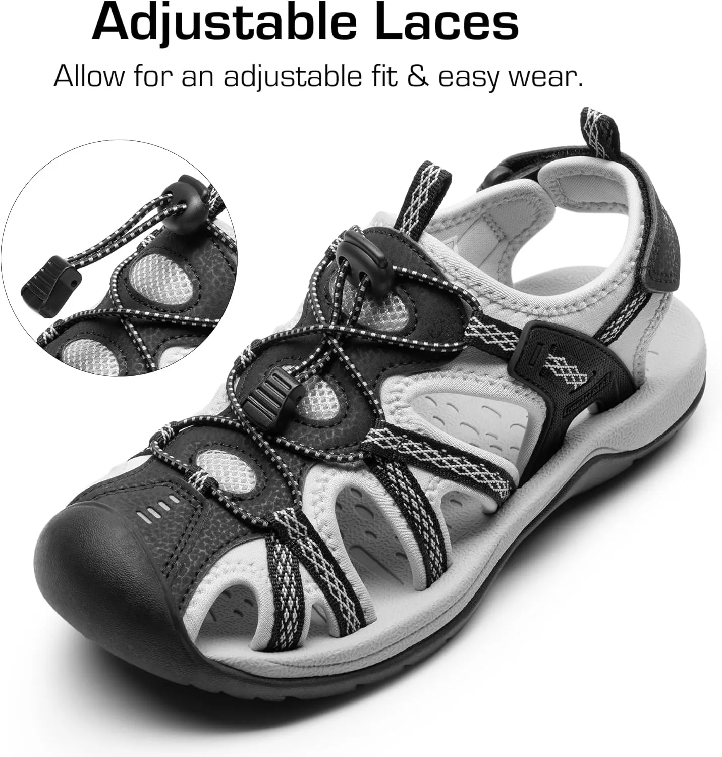 DREAM PAIRS Women's Hiking Sandals Adventurous Summer Sports Shoes Outdoor
