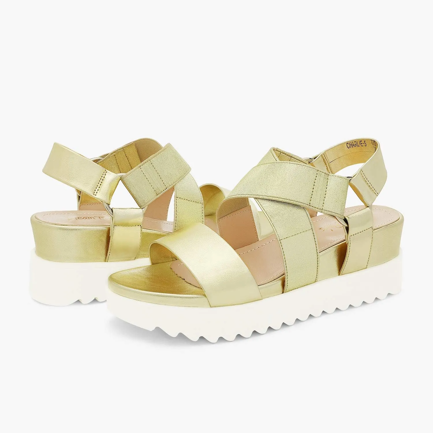 DREAM PAIRS Women’s Open Toe Ankle Strap Platform Wedge Sandals