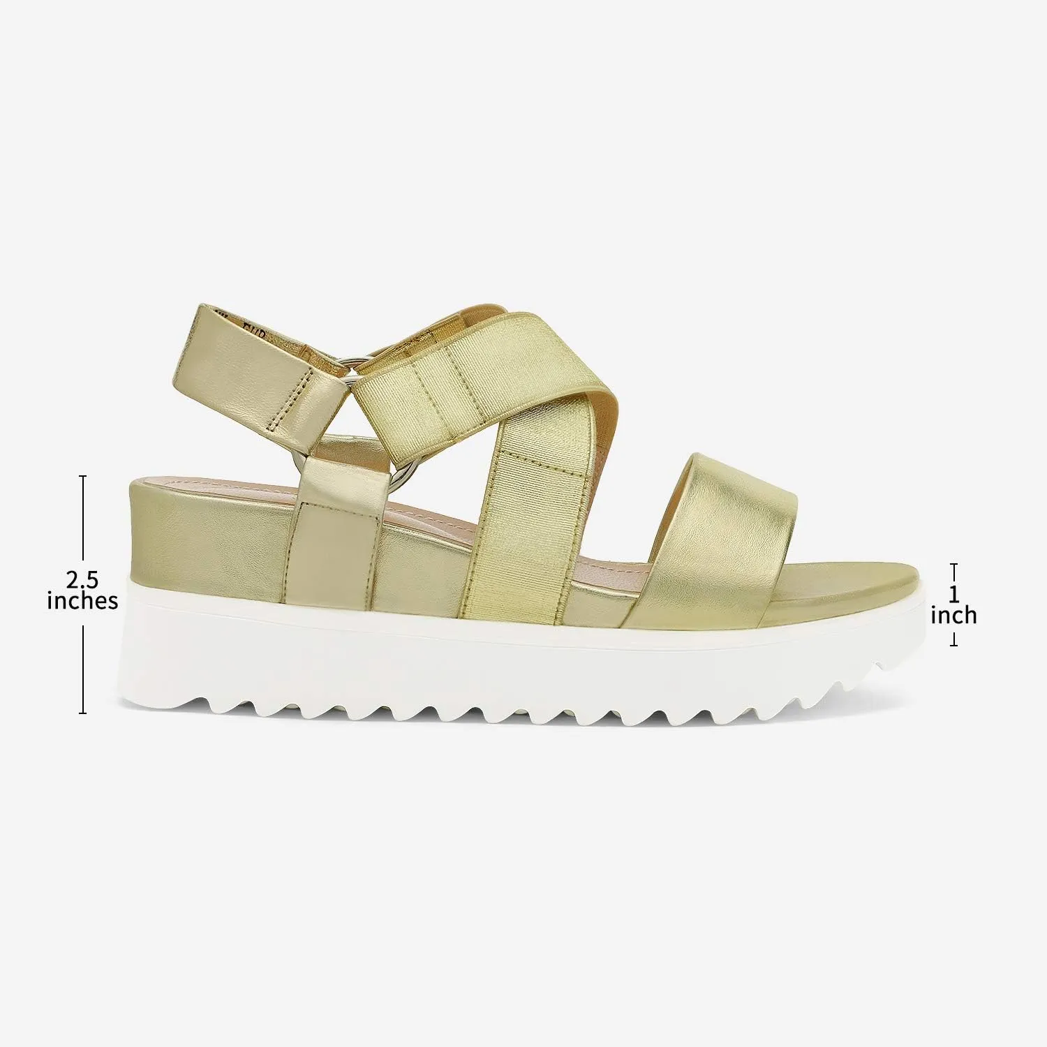 DREAM PAIRS Women’s Open Toe Ankle Strap Platform Wedge Sandals