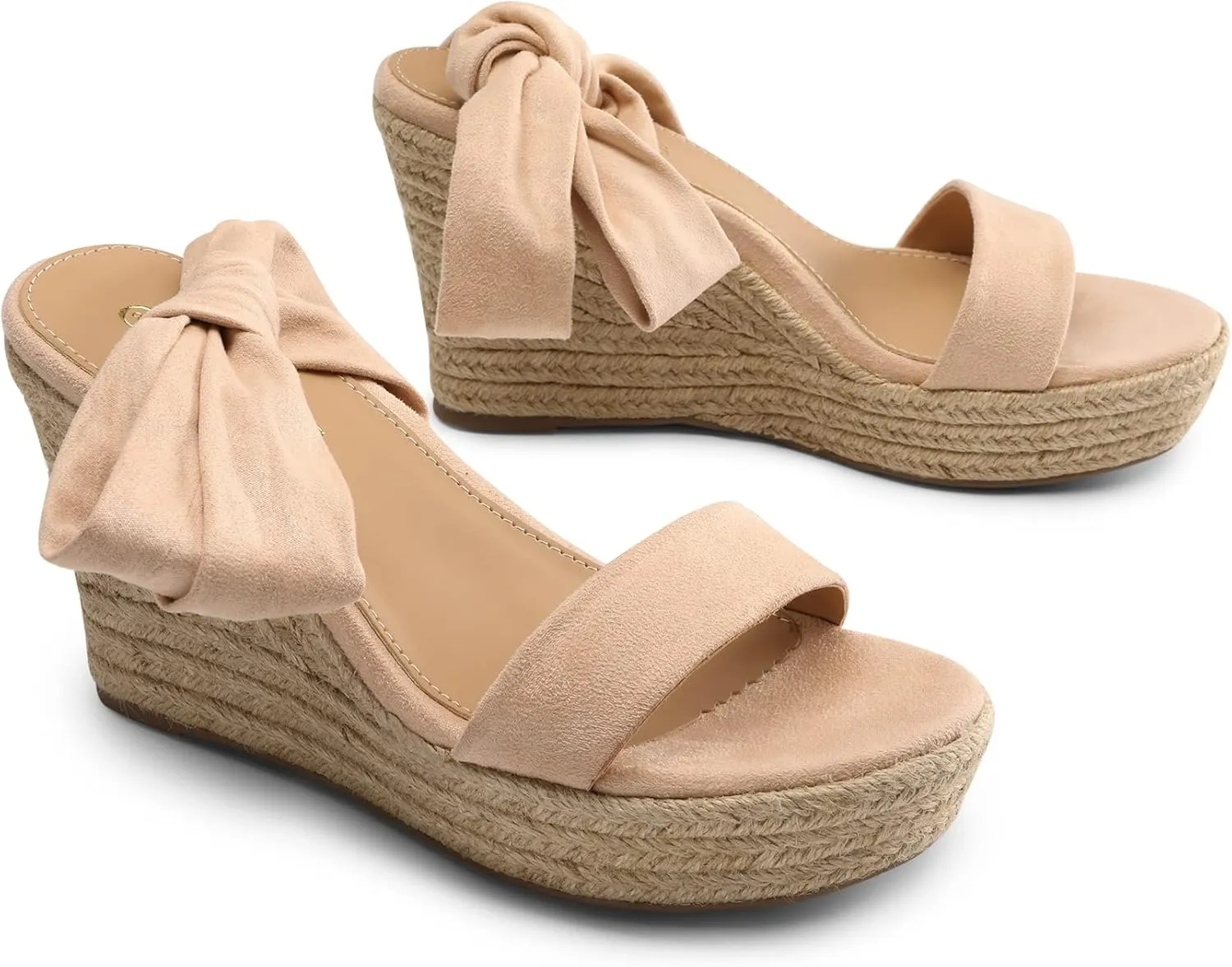 DREAM PAIRS Womens Open Toe Espadrilles Wedges Tie Lace Up Cute Ankle Strap Platform Sandals Dressy Shoes
