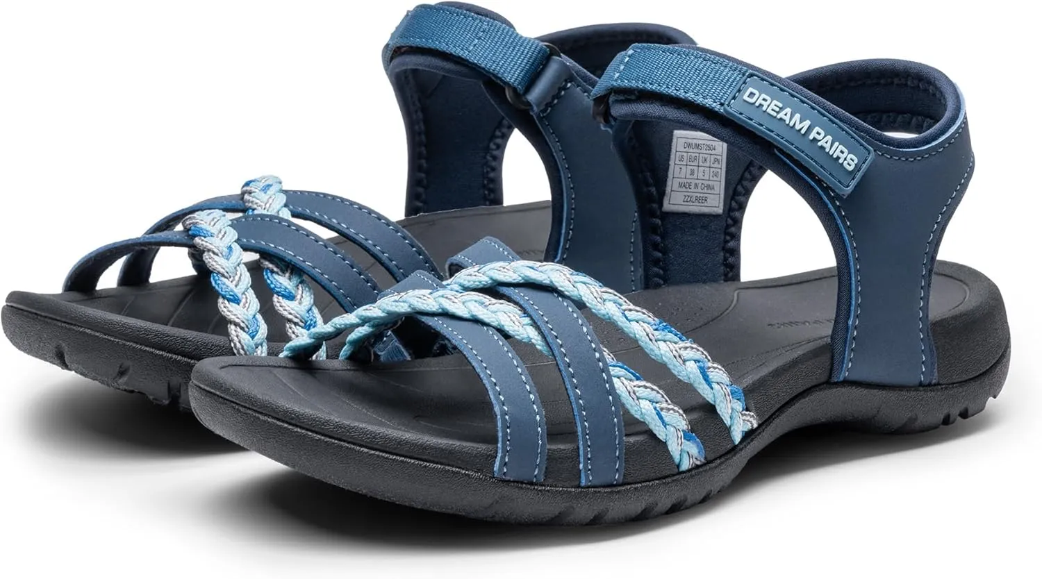 DREAM PAIRS Womens Sandals Light Weight Hiking Sandals for Women Comfortable Athletic Quick-Drying Walking Hiking Water Sandals