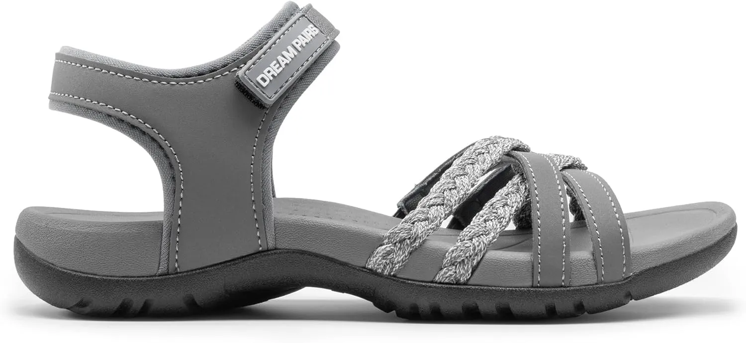 DREAM PAIRS Womens Sandals Light Weight Hiking Sandals for Women Comfortable Athletic Quick-Drying Walking Hiking Water Sandals
