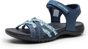 DREAM PAIRS Womens Sandals Light Weight Hiking Sandals for Women Comfortable Athletic Quick-Drying Walking Hiking Water Sandals