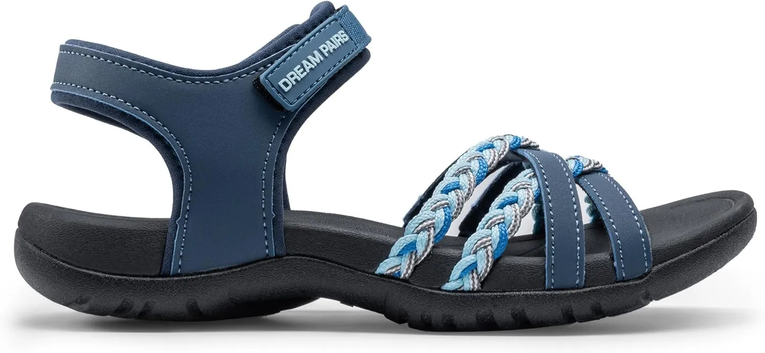 DREAM PAIRS Womens Sandals Light Weight Hiking Sandals for Women Comfortable Athletic Quick-Drying Walking Hiking Water Sandals