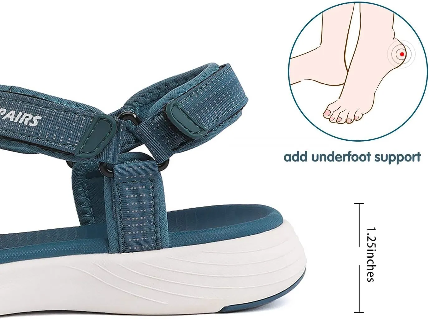 DREAM PAIRS Women's Sport Athletic Sandals Outdoor Hiking Sandals