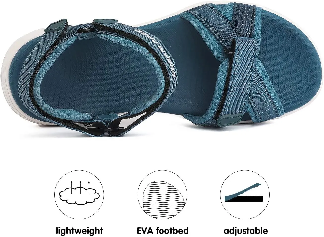 DREAM PAIRS Women's Sport Athletic Sandals Outdoor Hiking Sandals
